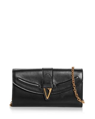 V Leather Wallet On Chain