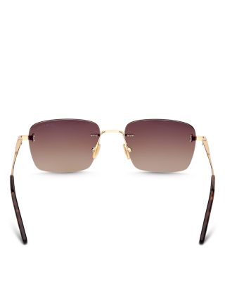 Jake Rectangular Sunglasses, 54mm