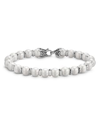 Spiritual Beads Bracelet in Sterling Silver, 8mm