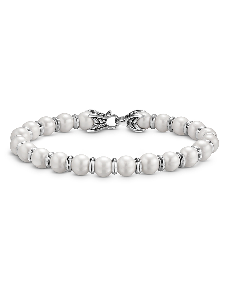 David Yurman Spiritual Beads Bracelet in Sterling Silver with Black Onyx, 8mm