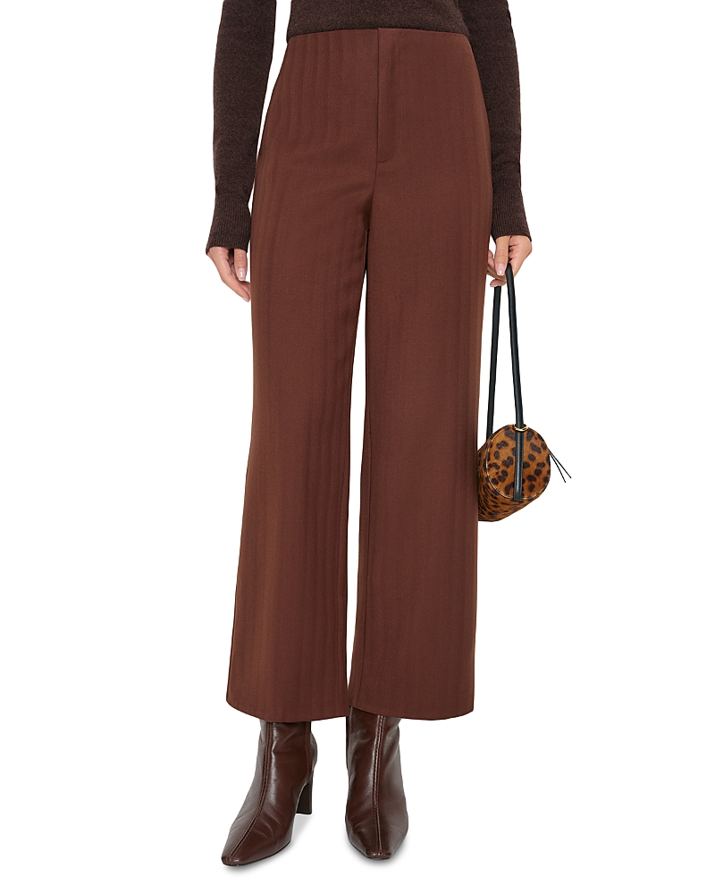 Reformation Joni Cropped Pants In Brown