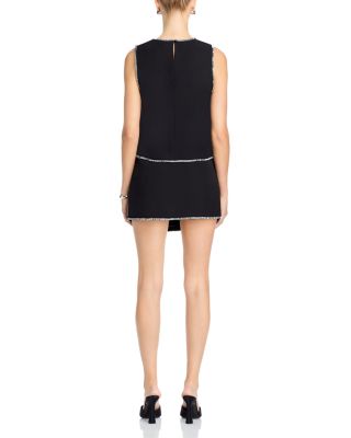 Rhinestone Trim Sleeveless Top - Exclusive