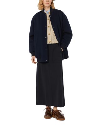 Abito Wool Crewneck Cable Knit Cardigan