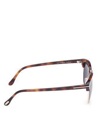 Browline Round Sunglasses, 53mm