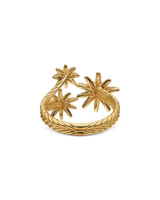 Starburst Multi Star Ring in 18K Yellow Gold with Diamonds, 17.7mm