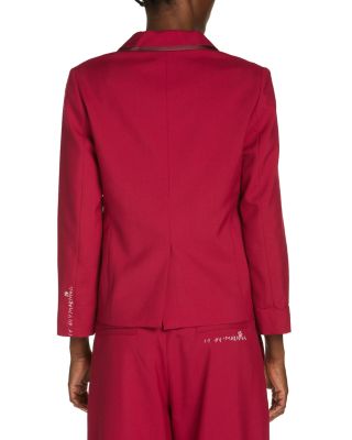 Wing Collar Button Front Jacket