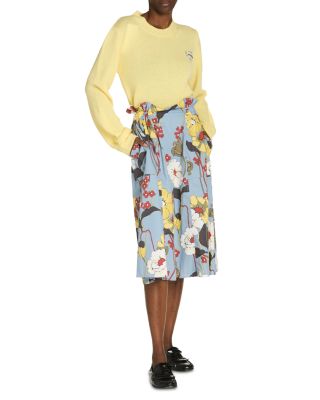 Floral Flared Mid Length Skirt