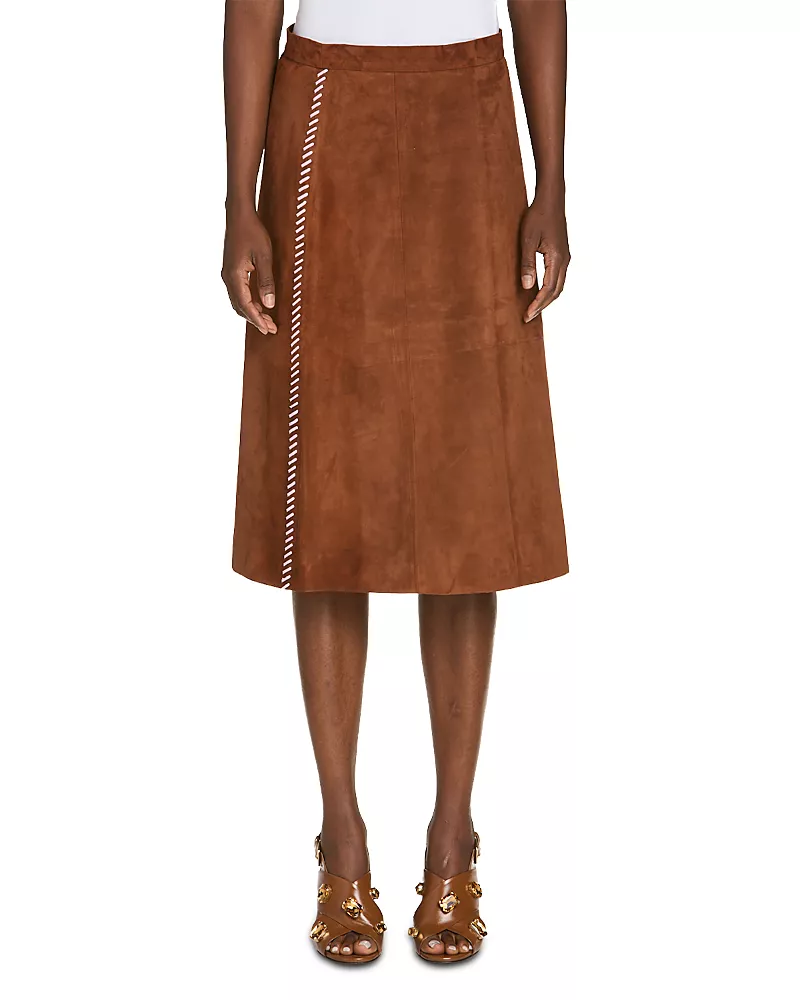 Marni Suede A Line Skirt