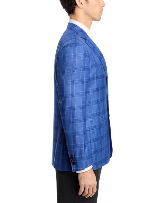 Kei Plaid Unstructured Trim Fit Sport Coat