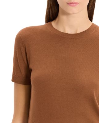 Lightweight Wool Short Sleeve Top