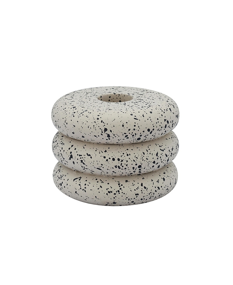 Tov Furniture Gabby Speckled Stacked Candleholder