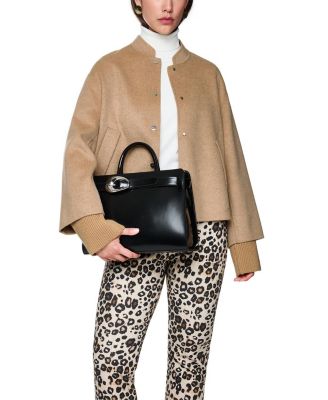 Oversized Jacket with Cuffed Sleeves