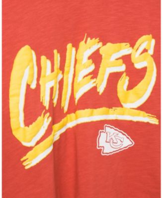 Women's NFL Kansas City Chiefs Thrill Mock Neck Crop Tee