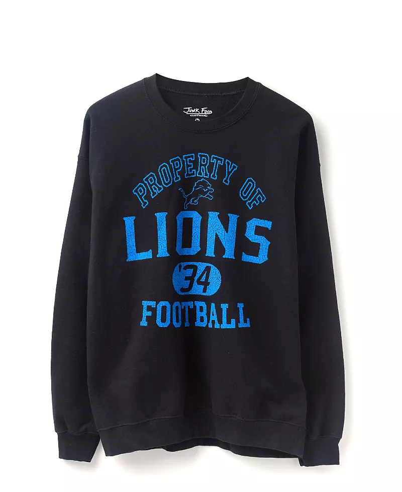 Junk Food Clothing Unisex Nfl Detroit Lions Property Flea Market Crew Fleece