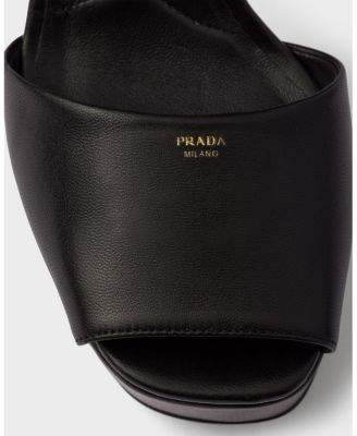  Nappa Leather Platform Sandals
