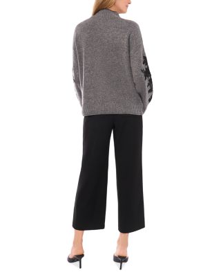 Floral Appliqu&eacute; Sweater