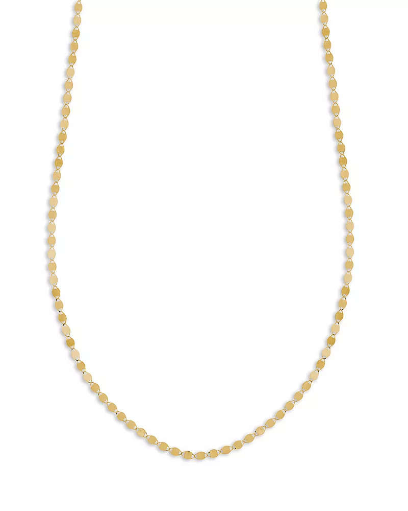 Lana Jewelry Petite Nude Chain Necklace in 14K Yellow Gold