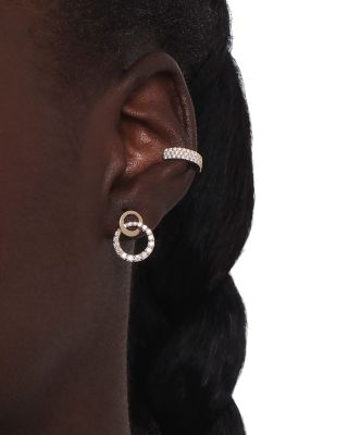Diamond Pav&eacute; Ear Cuff in 14K Yellow Gold, 0.27 tcw