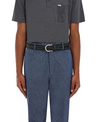 Men's Braided Leather Belt