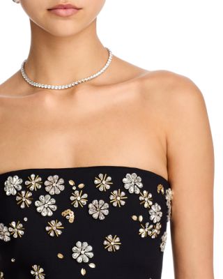 Tumbling Flowers Mini Dress