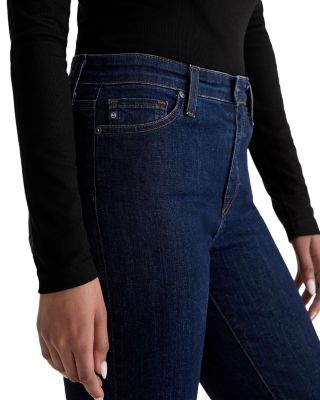Mari Extended Mid Rise Slim Straight Jeans in Modern Indigo
