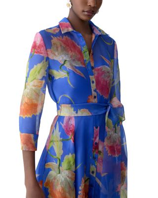 Belted Trench Silk Gown