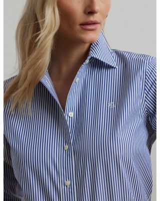 Striped Button Front Top