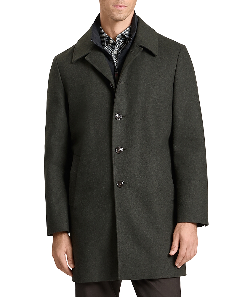 Ted Baker Wimbledon Overcoat In Green