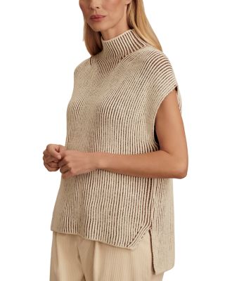 Lauren Plated Knit Sleeveless Sweater