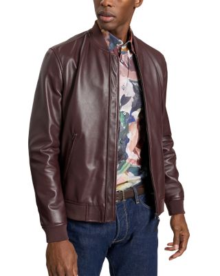 Waggoner Leather Bomber Jacket