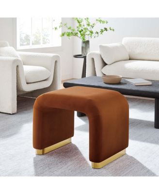Koda Performance Velvet Waterfall Stool