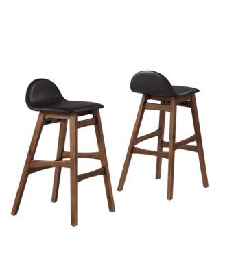 Juno Wood Bar Stool Set of 2