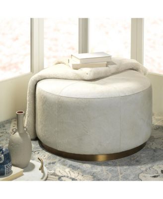 Thackery Hide On Round Large Pouf