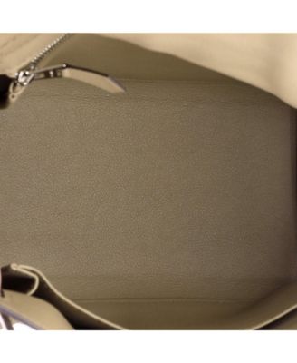 Kelly 25 Handbag Verso Swift with Palladium Hardware