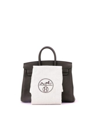 Birkin 25 Handbag Green Togo with Palladium Hardware