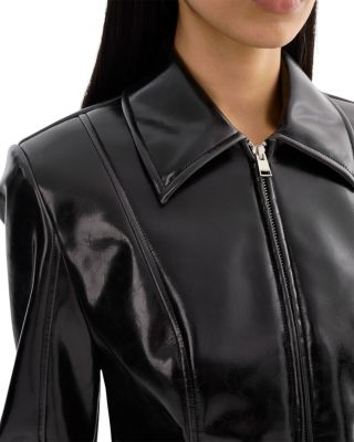 Ladies Faux Leather Jacket