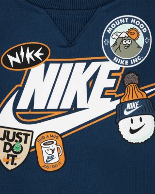 Boys' Contrast Stripe Fleece Top & Pants Set - Little Kid