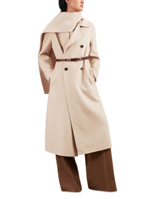 Indira Long Scarf Blindseam Coat