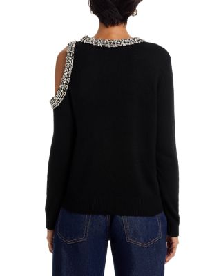 Roma Crystal Embellished Crewneck Top