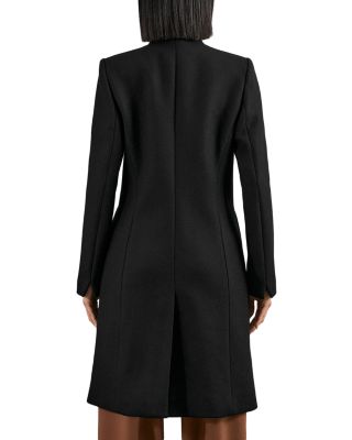 Wool Blend Mid Length Coat