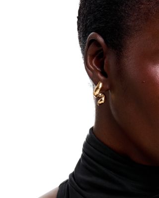 Polished Twist Stud Earrings in 14K Yellow Gold