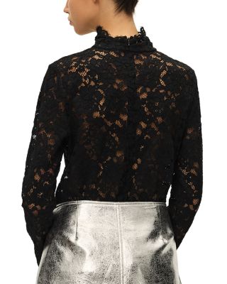 Thea Lace Turtleneck Top
