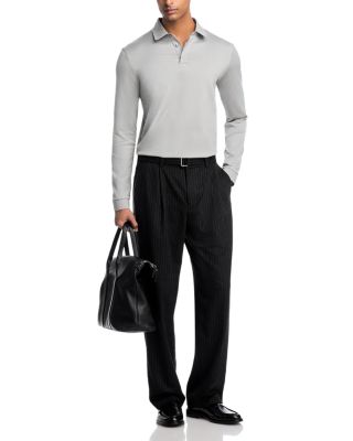 Pado Long Sleeve Mercerized Cotton Polo Shirt
