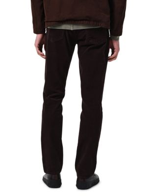 Gage Classic Straight Fit Corduroy Pants in Dark Espresso