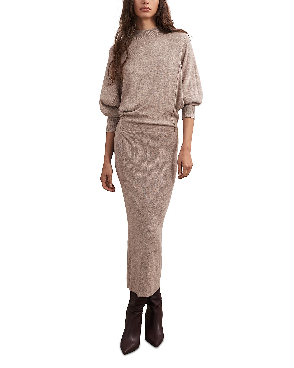 Reiss The Suni High Neck Sweater Dress