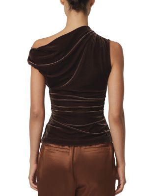 Demi Off Shoulder Velvet Top