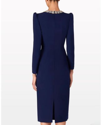 Cora Long-sleeve Midi Dress