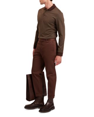 Durand Geo Jacquard Polo Shirt