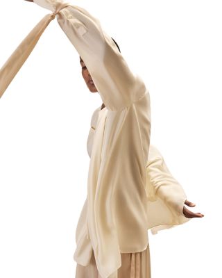 Scarlet Tie Cuff Detail Blouse