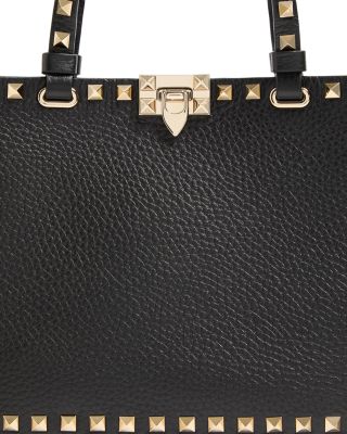Rockstud Small Top Handle Bag